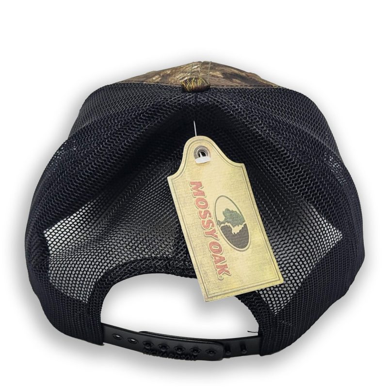 leather patch hats mossyoak back