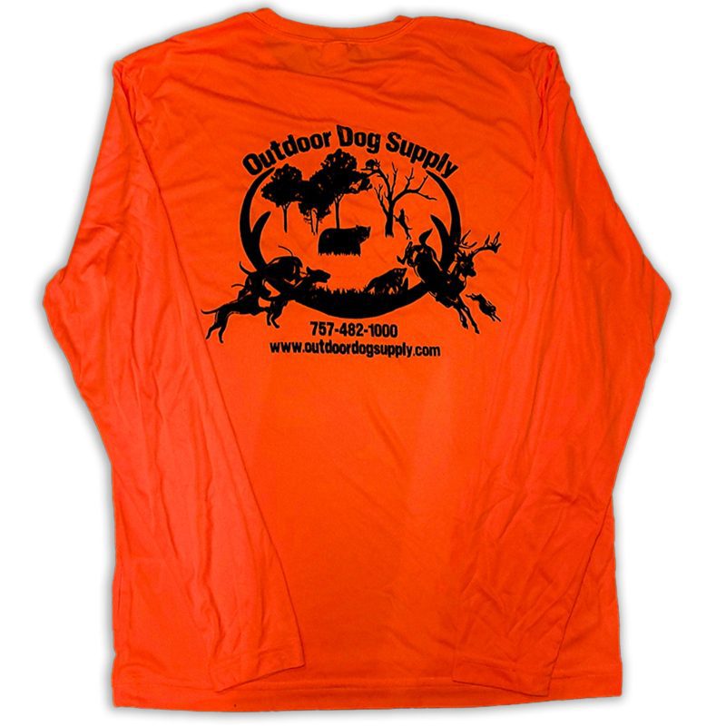 moisture wick shirts orange back