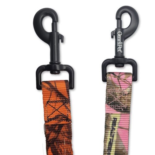 nylon camo leash clips