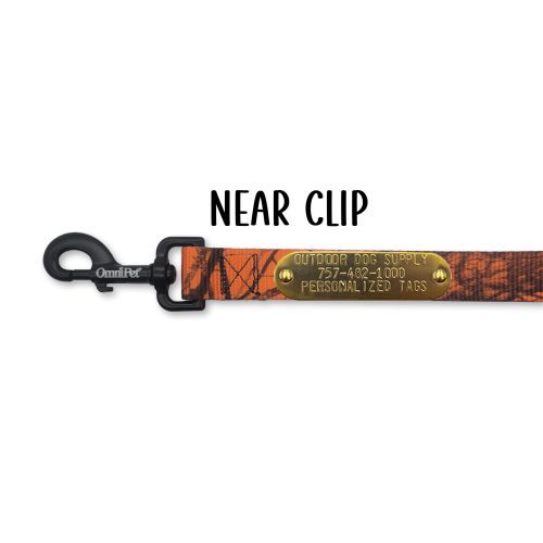 nylon camo leash tag clip