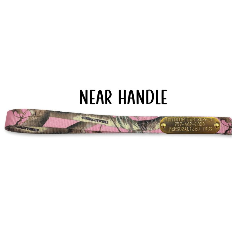 nylon camo leash tag handle